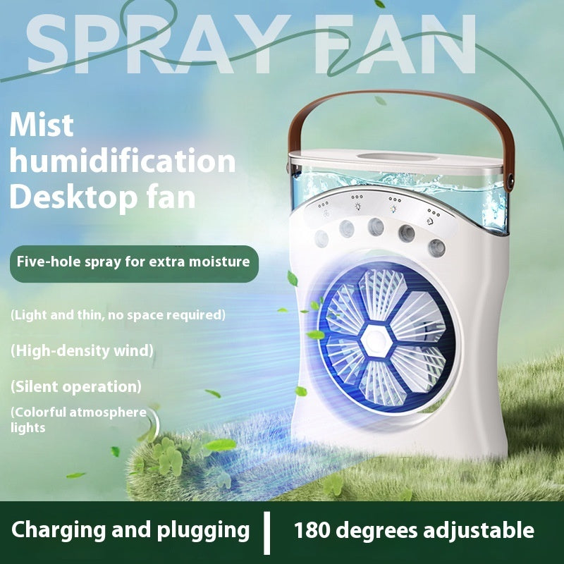 Portable Fan Portable Mini Humidifier Fan Water Spraying Fan