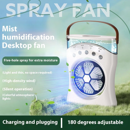 Portable Fan Portable Mini Humidifier Fan Water Spraying Fan