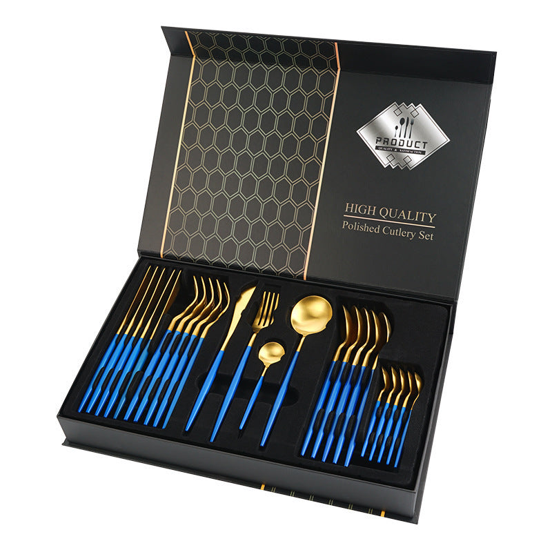 24-piece Set Of Stainless Steel Portuguese Western Cutlery
