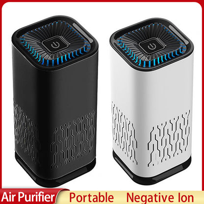 Car Air Purifier Portable Negative Ion Generator Remove Dust Air Freshen