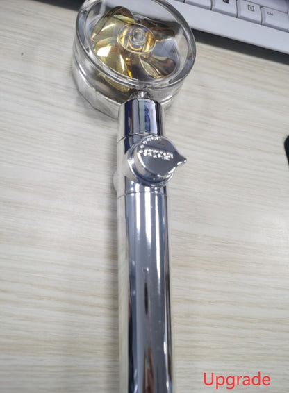 New Turbo Propeller Shower Head Water Saving High Pressure