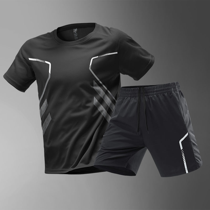 Men's T-shirts Sports Running T-shirt Color Block Men Quick-drying