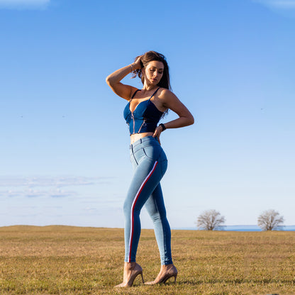 Shascullfites Melody Shaper Set Jeggings 2 Pieces Set