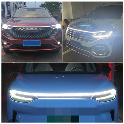 LED Daytime Running Light Scan Starting Car Hood Decorative