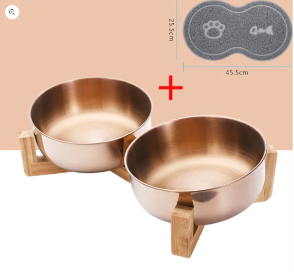 Neck Guard Stainless Steel Pet Bowl