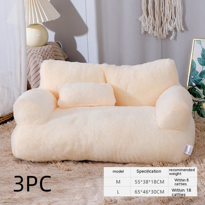 Luxury Cat Bed Sofa Winter Warm Cat Nest Pet Bed
