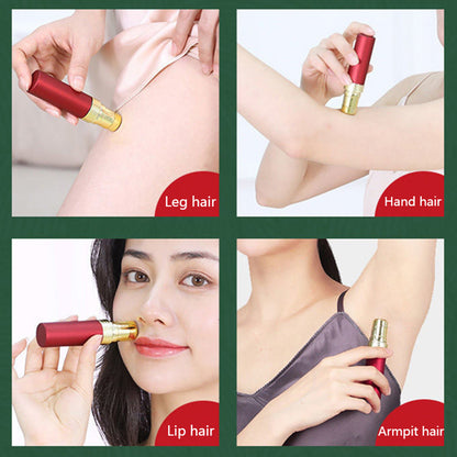 Mini Lipstick Shape Epilator USB Charging Hair Removal