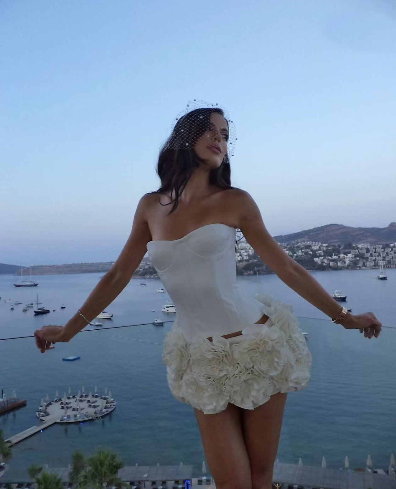 New Strap Adjustable Tube Top Short Skirt Strapless Ball Gown