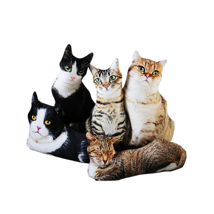 Creative Simulation 3D Cat Pillow Plush Toy