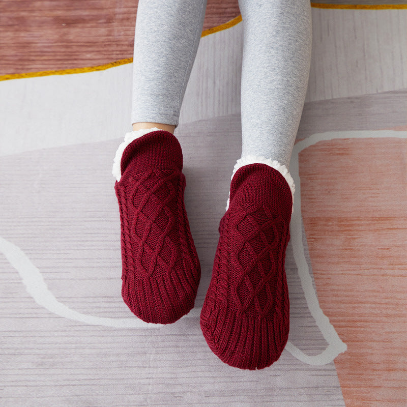 Winter Woolen Socks Women Thicken Warm Home Bedroom Socks