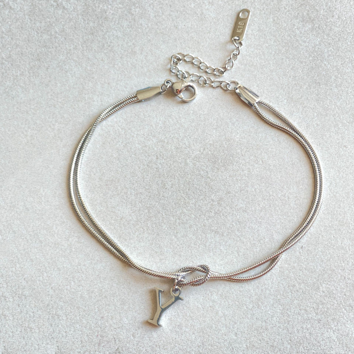 New Letter A-Z Love Knot Bracelets For Women Couple