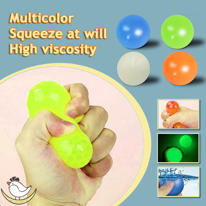 Luminous Sticky Ball Toys Sticky Wall Home Party Games