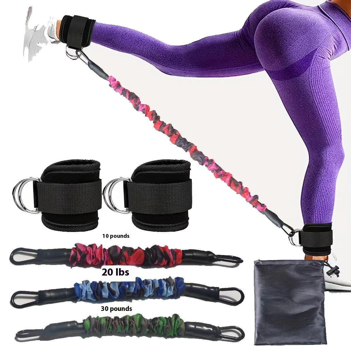 Ankle Strap Resistance Bands Hip Leg Strength Pull Rope Fitness Elastic