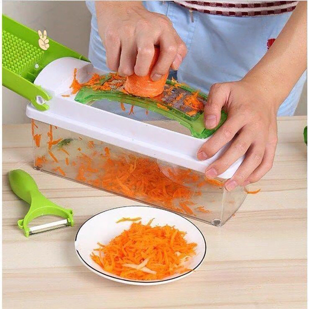 12pcs Multifunctional Vegetable Chopper Slicer Dicer