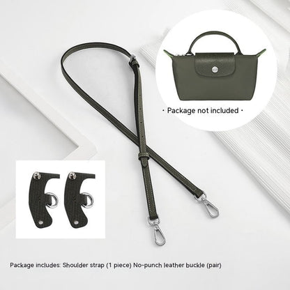 Wide Shoulder Strap Punch-free Leather Ring Crossbody