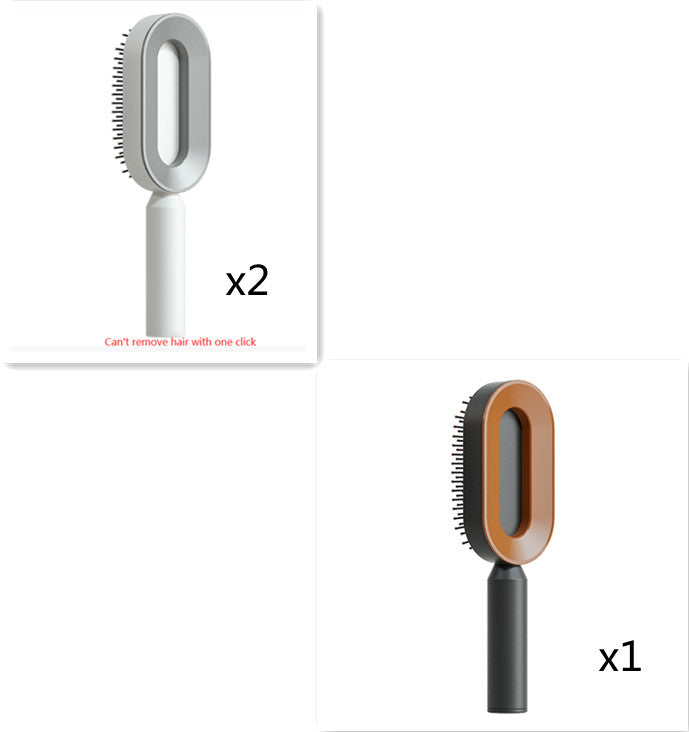 Self Cleaning Hair Brush For Women One-key Cleaning Hair Loss