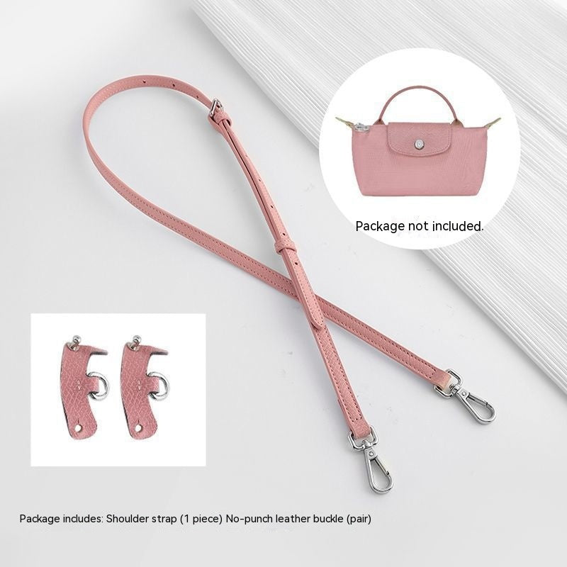Wide Shoulder Strap Punch-free Leather Ring Crossbody