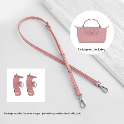 Wide Shoulder Strap Punch-free Leather Ring Crossbody