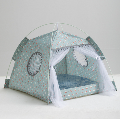 Cat Tent House Enclosed Pet Bed