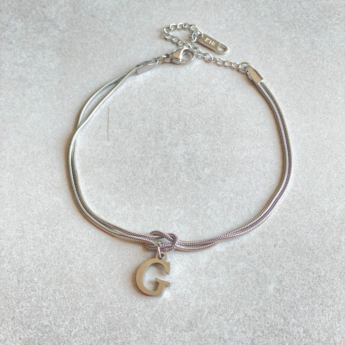 New Letter A-Z Love Knot Bracelets For Women Couple