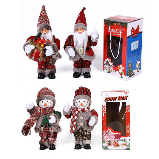 30CM Electric Music Santa Claus Doll Ornaments