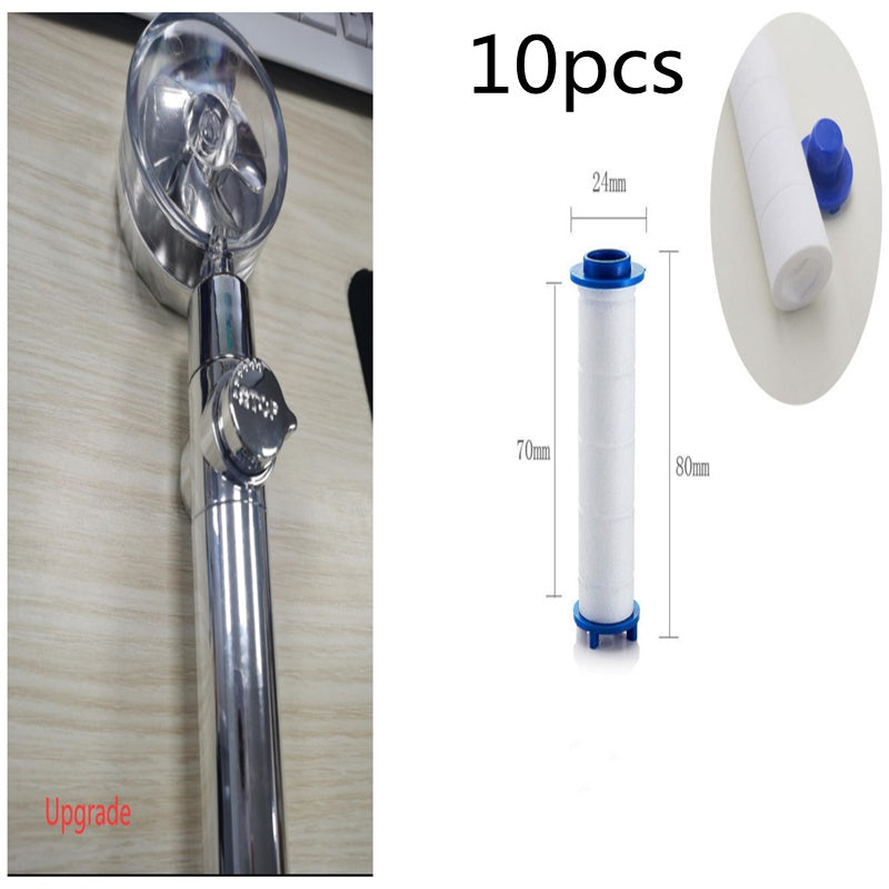 New Turbo Propeller Shower Head Water Saving High Pressure