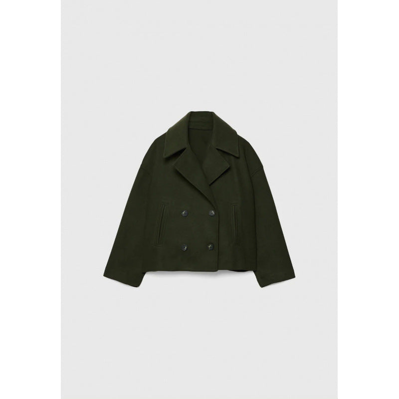 Ins Double-breasted Lapel Blazer Jacket Fashion Loose