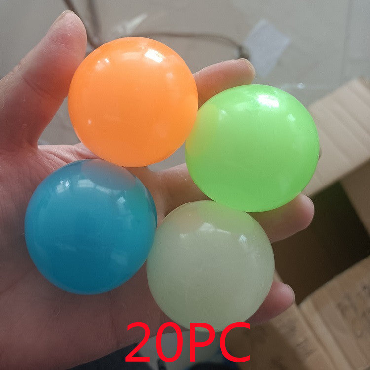 Luminous Sticky Ball Toys Sticky Wall Home Party Games