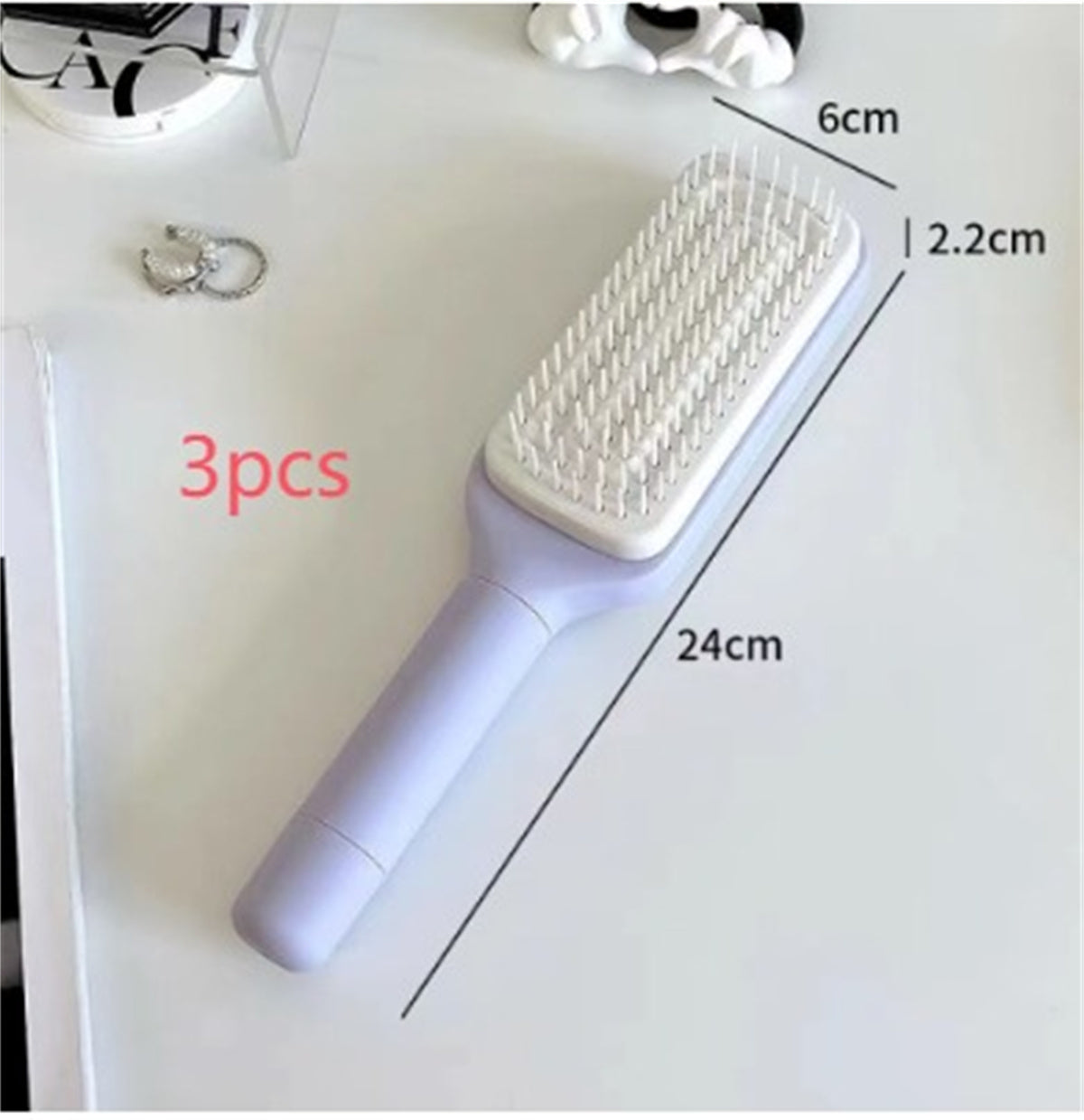 4 In 1 Self Cleaning Hair Brush New Self-Cleaning Hairbrush