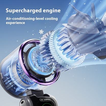 New Ice Pack High-Speed Handheld Electric Fan