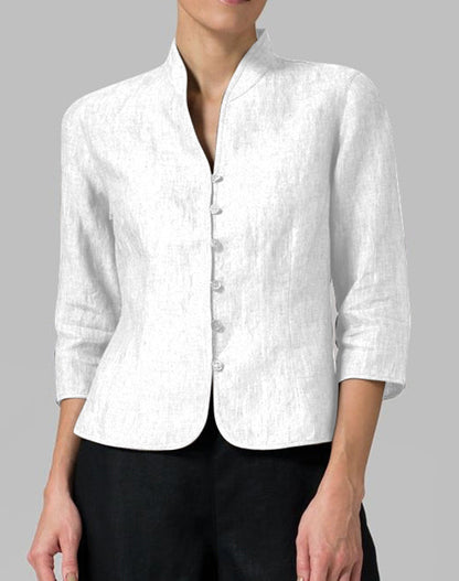 Slim Three-quarter Sleeve Button Jacket INS Fashion