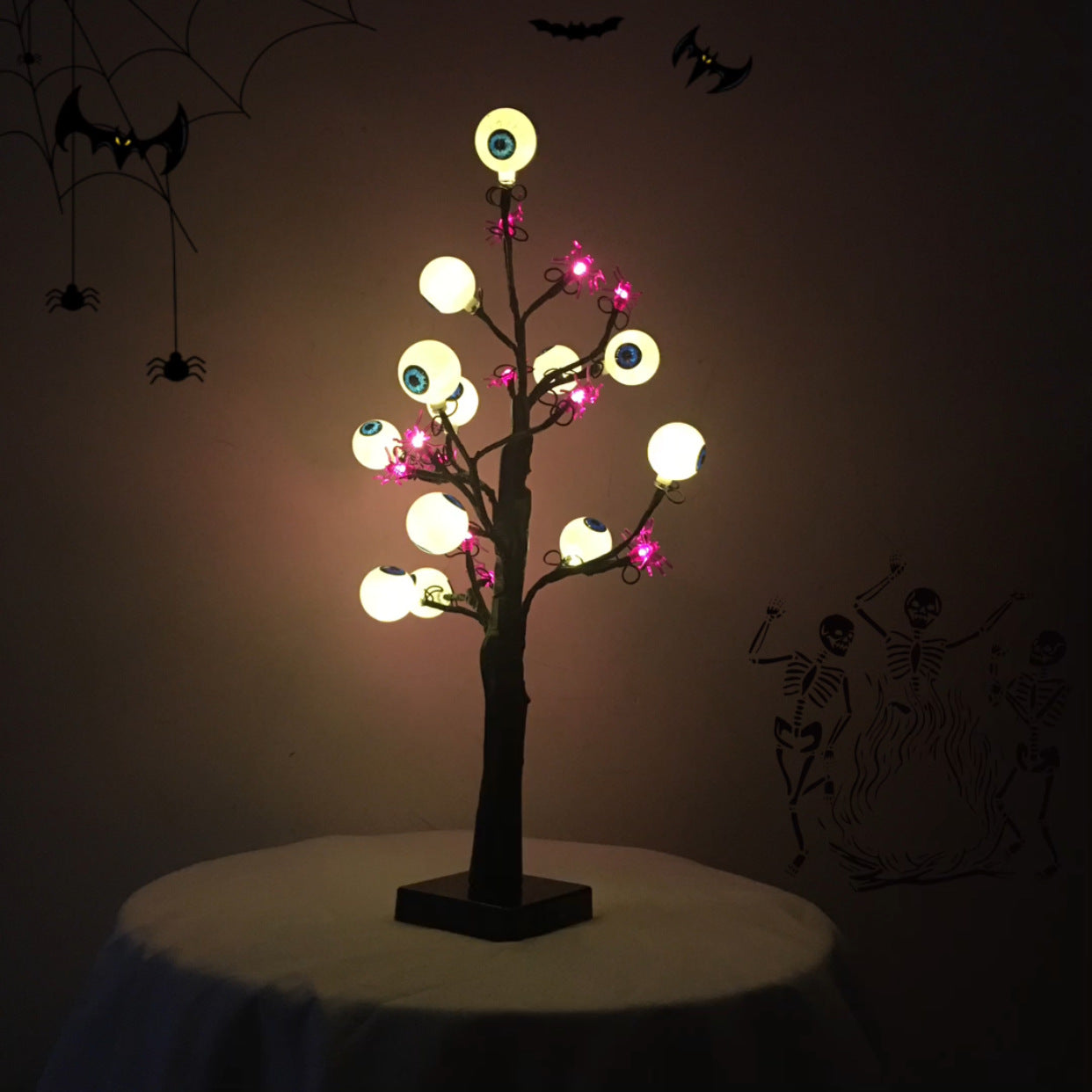 Halloween LED Ghost Eyeball Tree Light Decoration For Home Decor