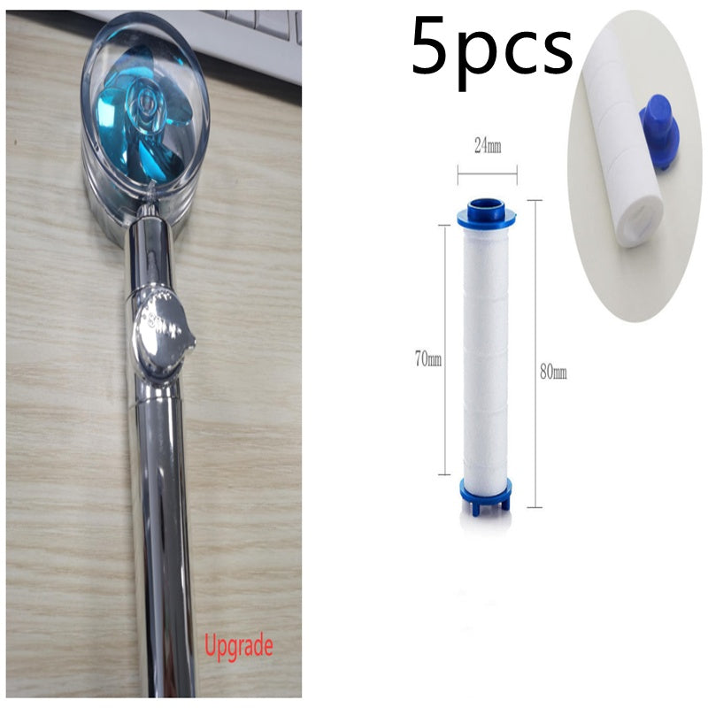 New Turbo Propeller Shower Head Water Saving High Pressure