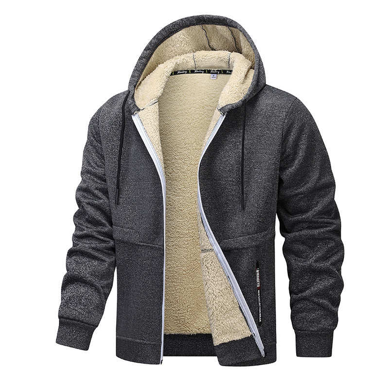 Casual Hoodies For Men Heavyweight Fleece Sweatshirt Winter Thick
