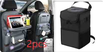 PU Leather Car Storage Bag Multifunction Seat Back Hanging Bag