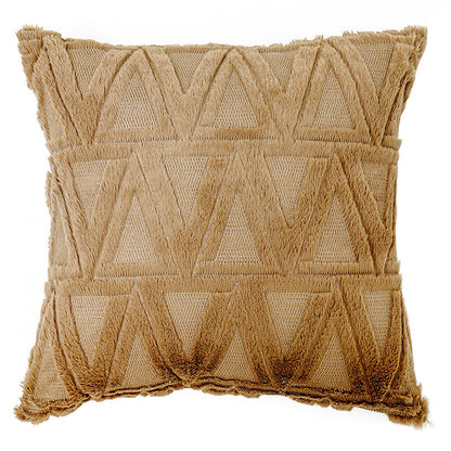 Geometric Rhombus Double-sided Three-dimensional Plush Pillowcase