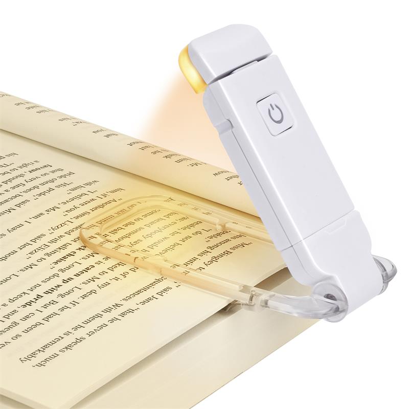 LED USB Rechargeable Book Reading Light Brightness Adjustable Eye Protection
