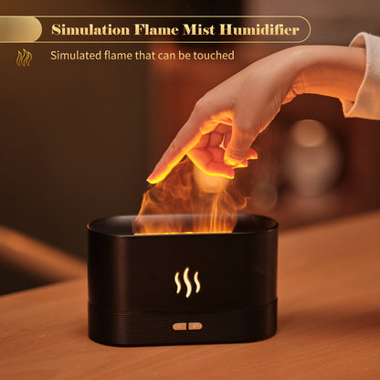 Aroma Diffuser With Flame Light Mist Humidifier Diffuser