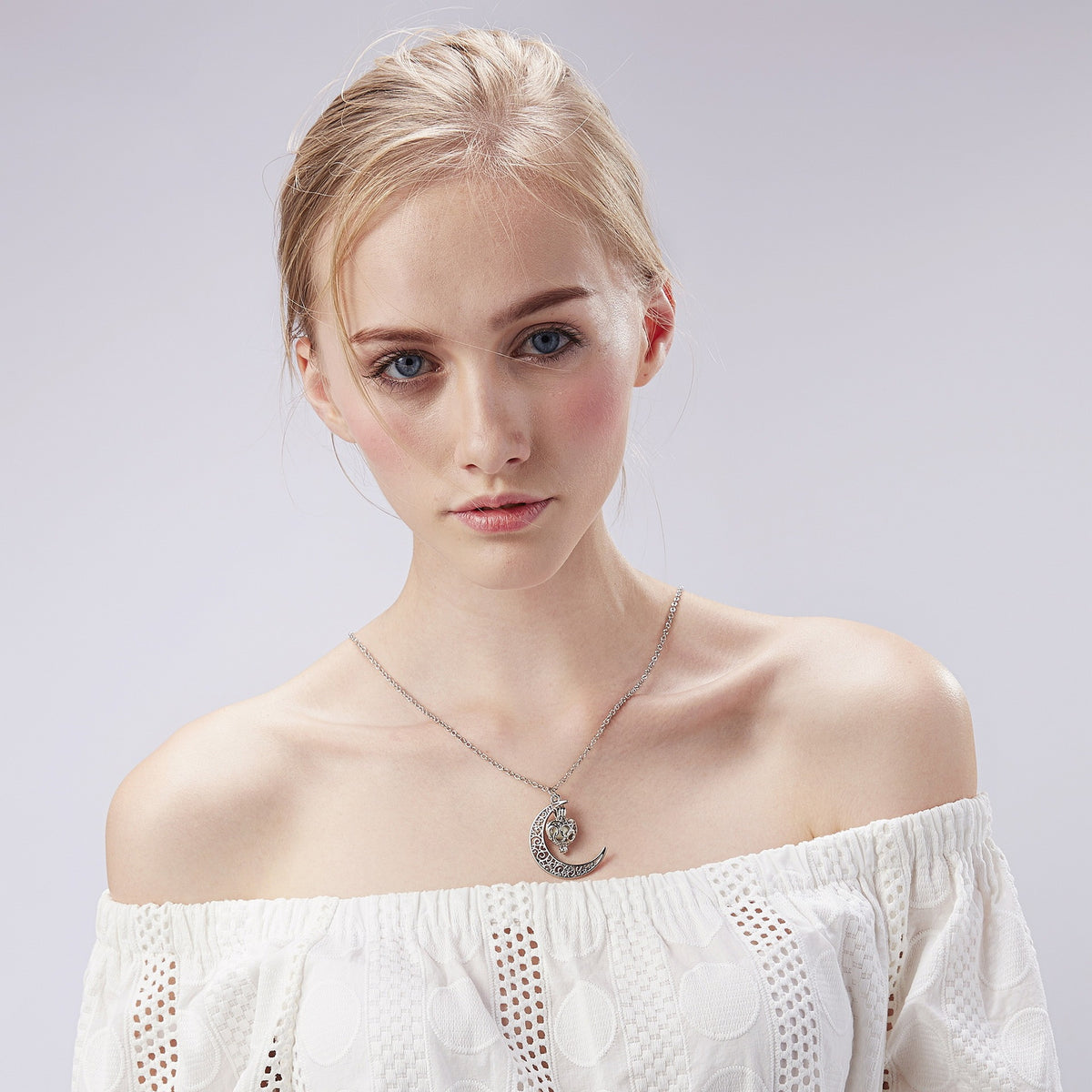 Glow In The Dark Necklace Moon Square Heart Necklaces