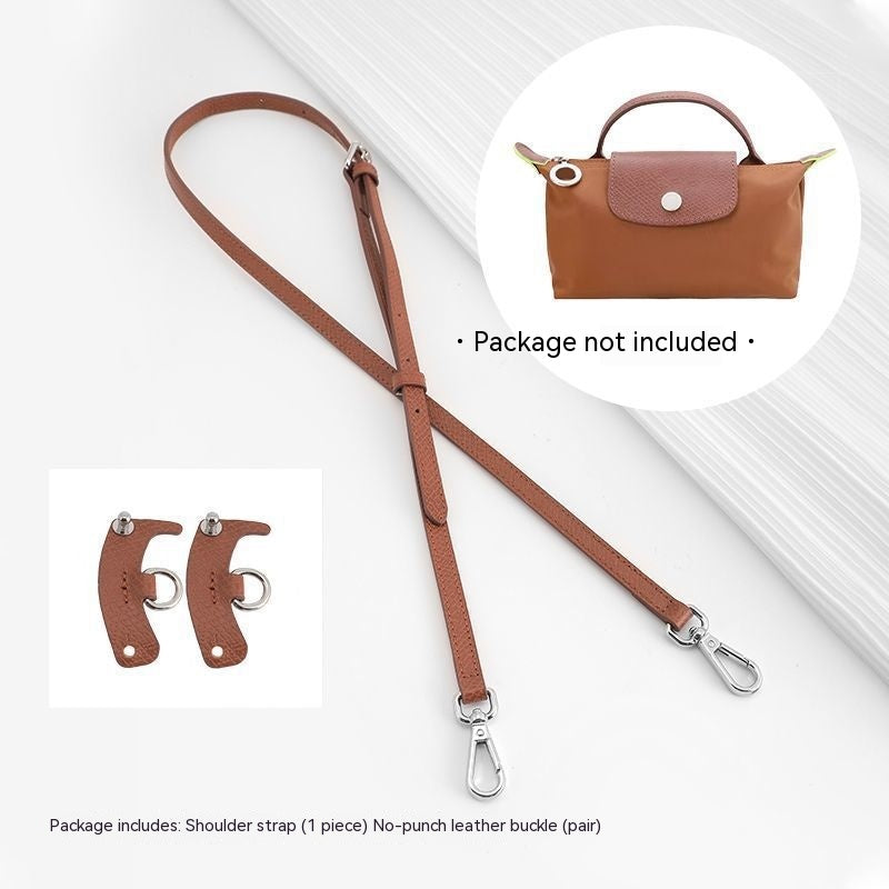 Wide Shoulder Strap Punch-free Leather Ring Crossbody