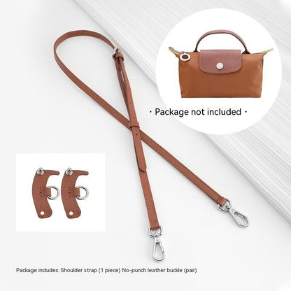 Wide Shoulder Strap Punch-free Leather Ring Crossbody