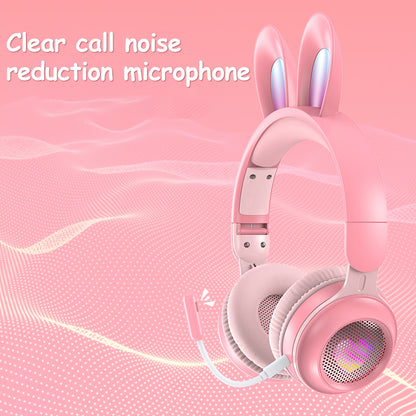 Rabbit Ear Headphones Wireless Wheat Headphones