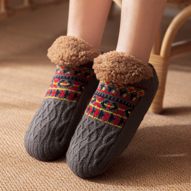 Floor Socks Fall And Winter Warm Non-slip Carpet Socks
