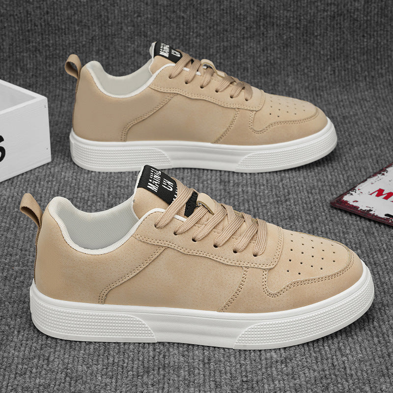 Men's Lace-up Flat Shoes Fashion Casual Round-toe