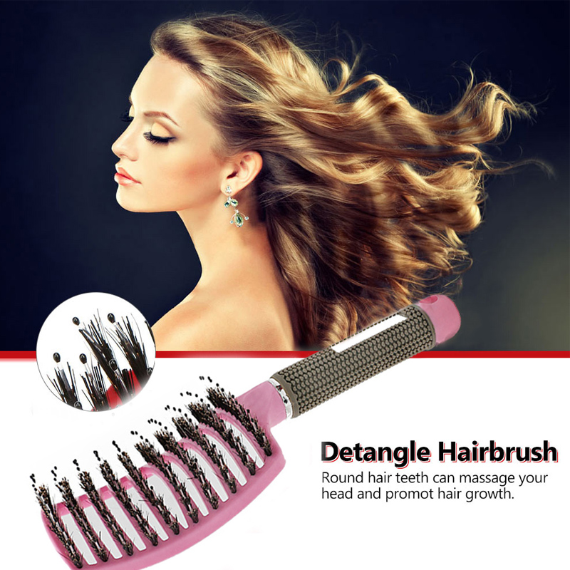 Hairbrush Anti Klit Brushy Haarborstel Women Detangler Hair Brush