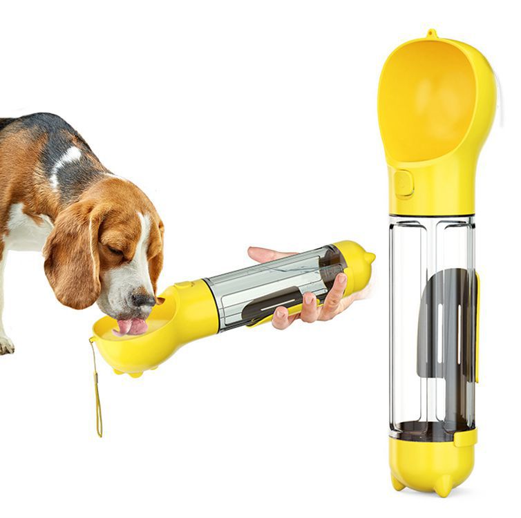 Portable Multifunction Dog Water Bottle Food Feeder