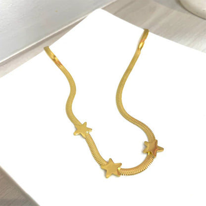 Stainless Steel Necklaces Gothic Blade Snake Chains Stars