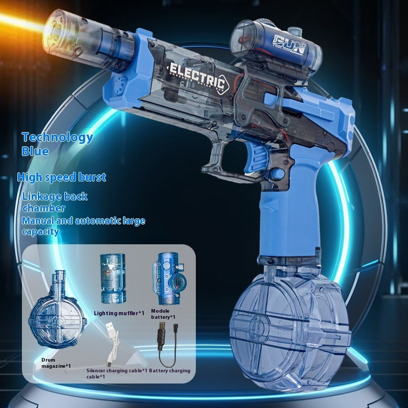 Fire Rat Electric Water Pistol Cool Light Full Automatic Spray Gun