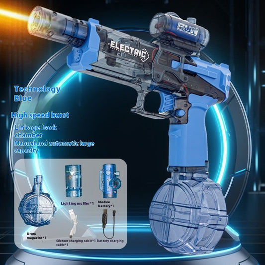 Fire Rat Electric Water Pistol Cool Light Full Automatic Spray Gun
