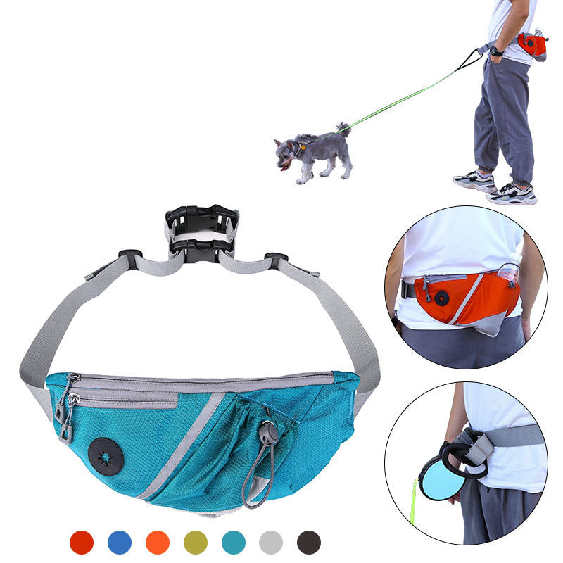 Portable Pet Dog Training Bag Waist Bags With Dog Leash